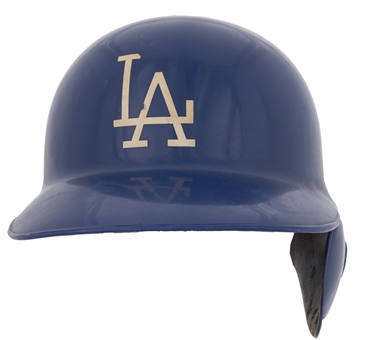 1982 Steve Garvey Game Used & Signed Los Angeles Dodgers Batting Helmet Inscribed "Last Helmet" 